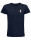 Bio T-Shirt mit Rückendruck Navy,S