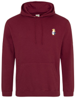 Hoody mit Rückendruck Burgunder,XS